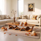 Organic Vintage Coffee Table, solid wood, built to order