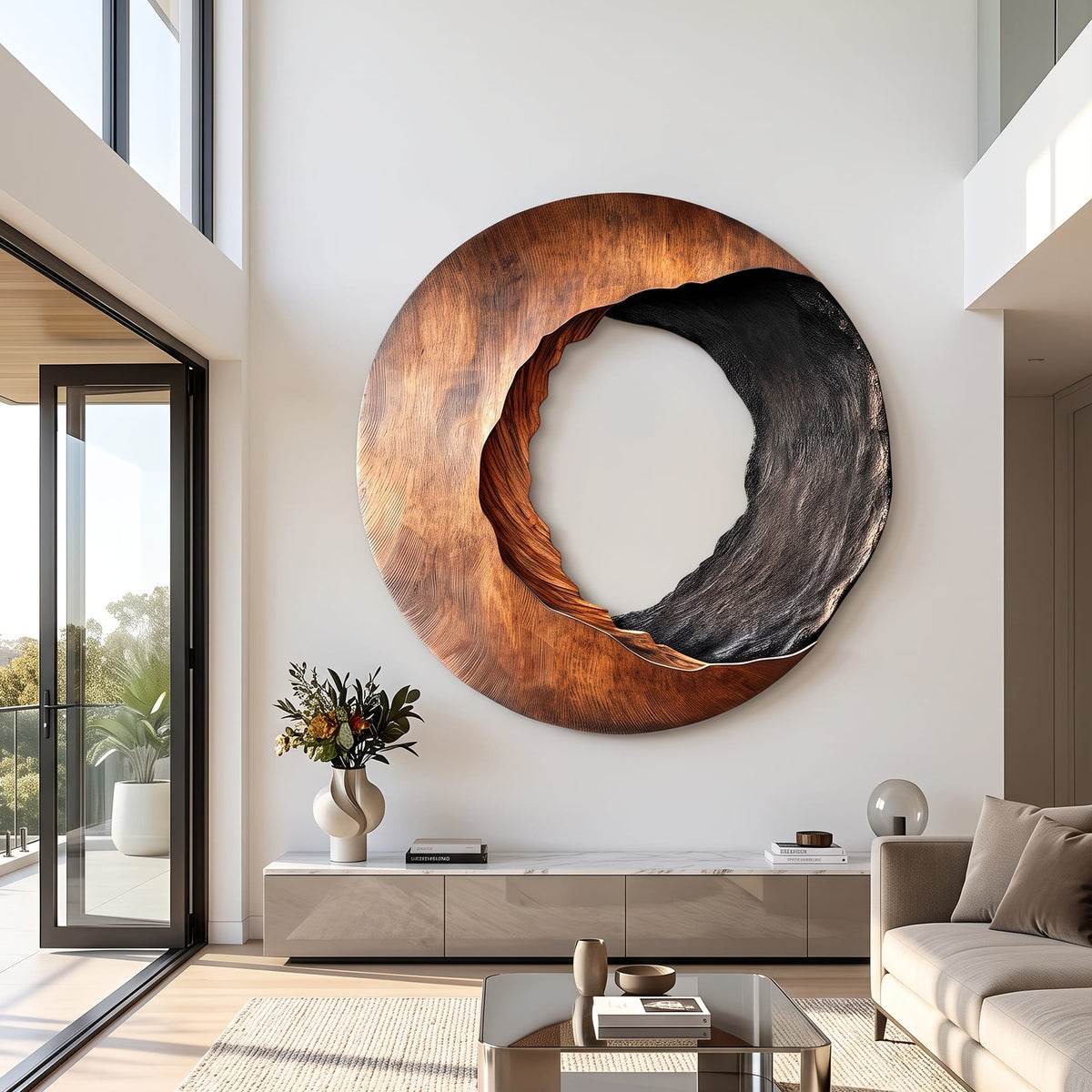Abstract Geometric Sculptural Wall Art