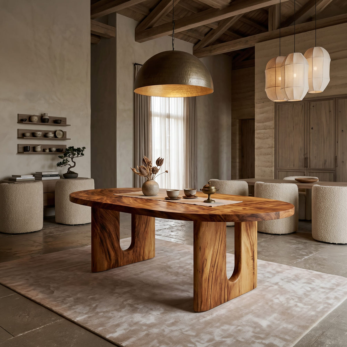 Solid Grain Dining Table
