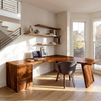 L-shaped Bright Desk