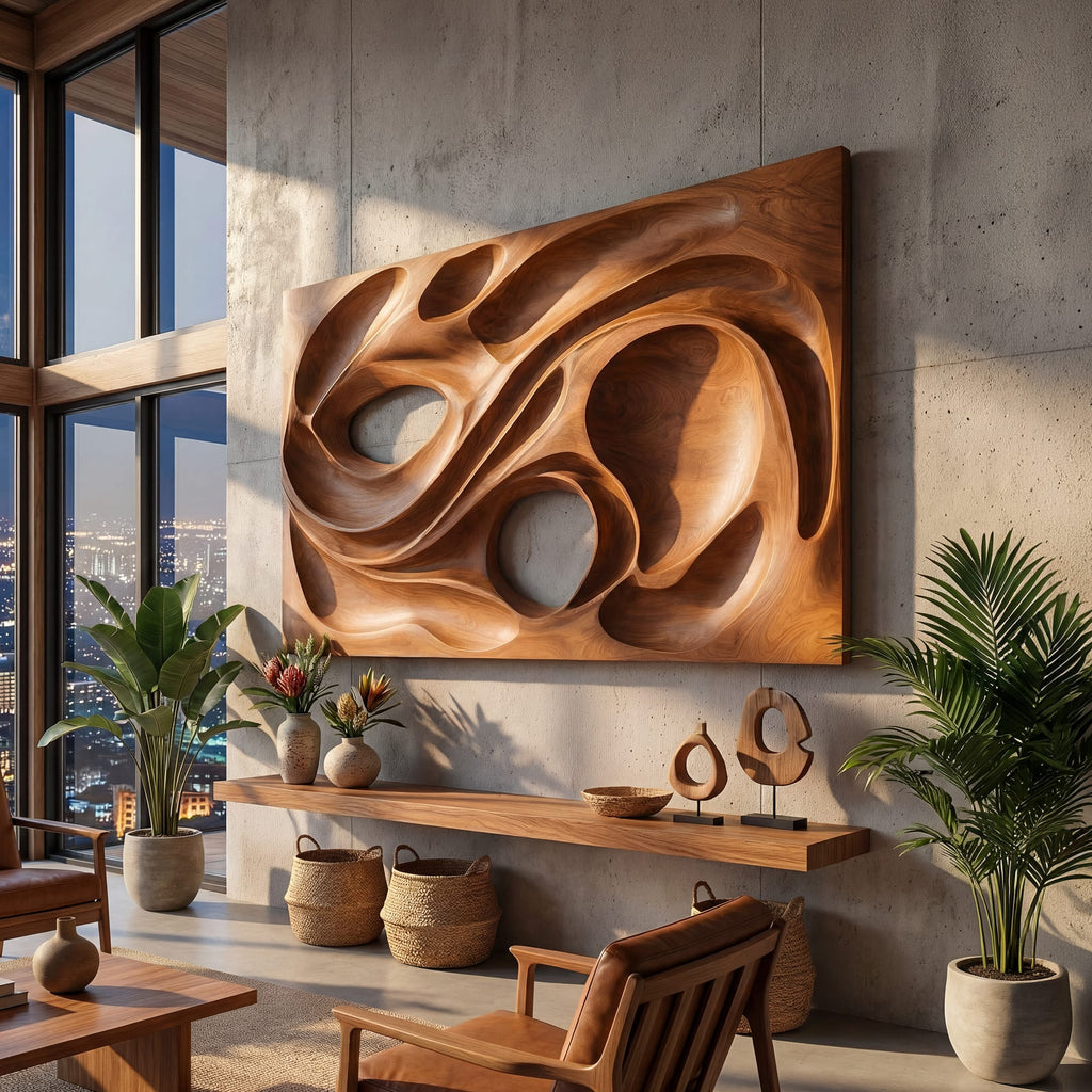 Embossed Modern Geometric Wall Art