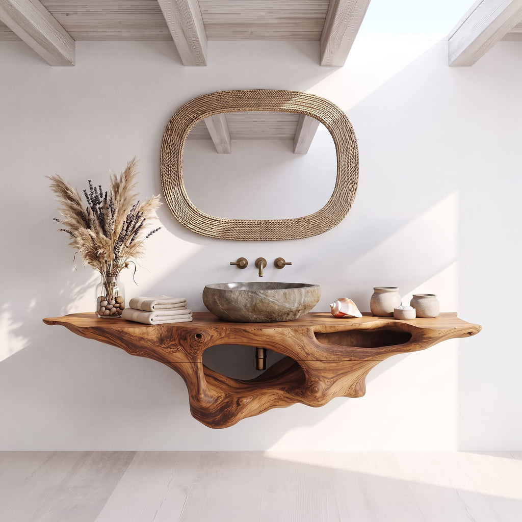 Farmhouse Vanity Bathroom Design, solid wood, built to order