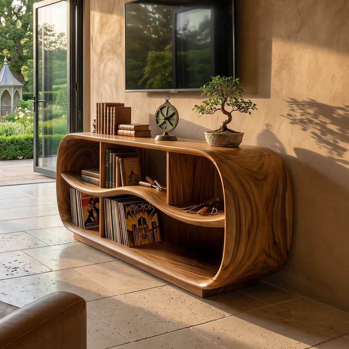 Round Modern TV Cabinet