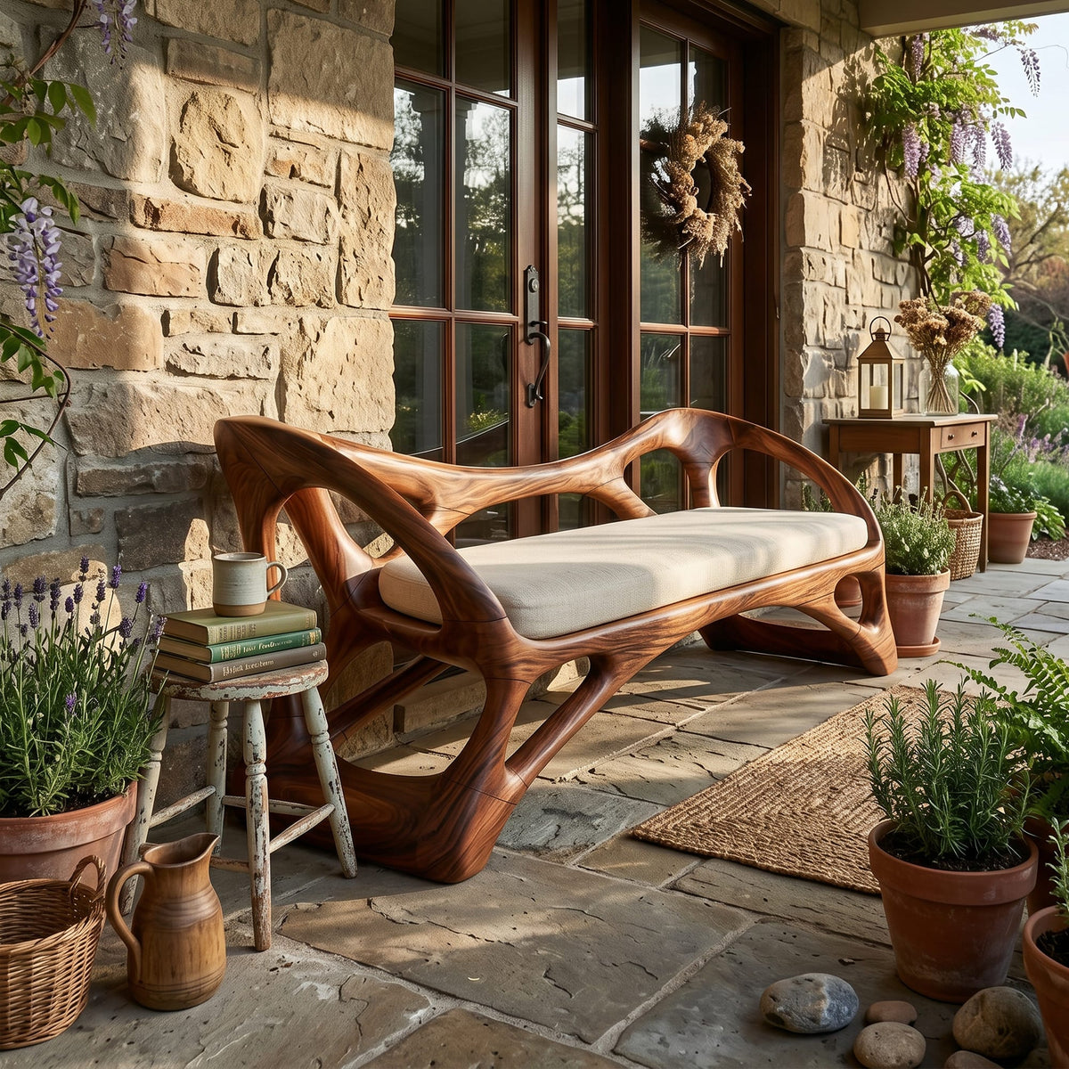 Handcrafted Bench Boutique Hotel, solid wood, built to order