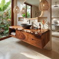 Floating Bathroom Vanity Primary Bathroom, solid wood, built to order