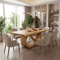 Solid Modern Bright Dining Table