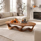 Contemporary Ribbon Table, solid wood, built to order