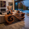 Pumpkin Solid Console Table