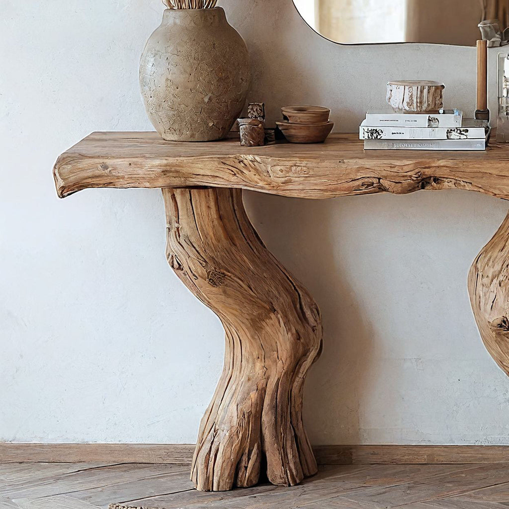 Reclaimed Wood Entry Console Table, solid wood, built to order