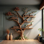 Live Edge Bookshelf Rustic Shelf Decor Home, solid wood, built to order