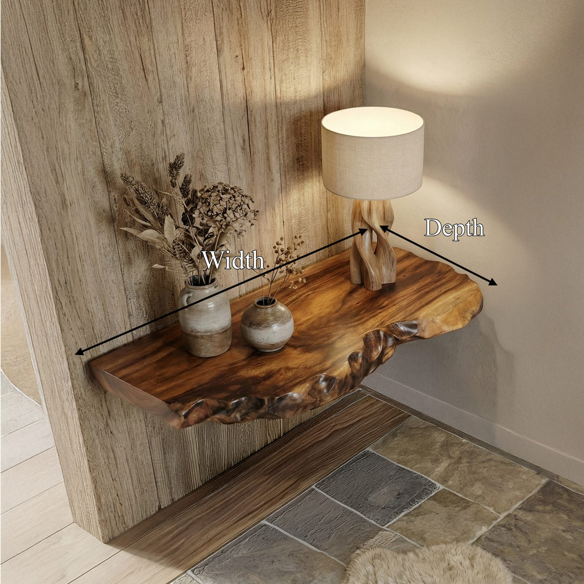 Solid Kitchen Floating Shelf