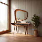 Mid Century Curved Console Table