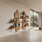 Organic Solid Floating Shelf