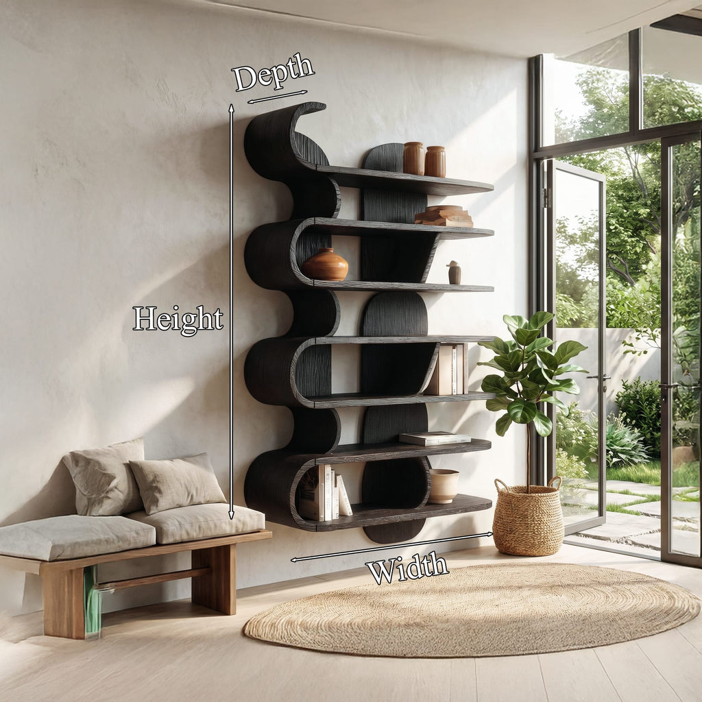 Wave Floating Wall Shelf