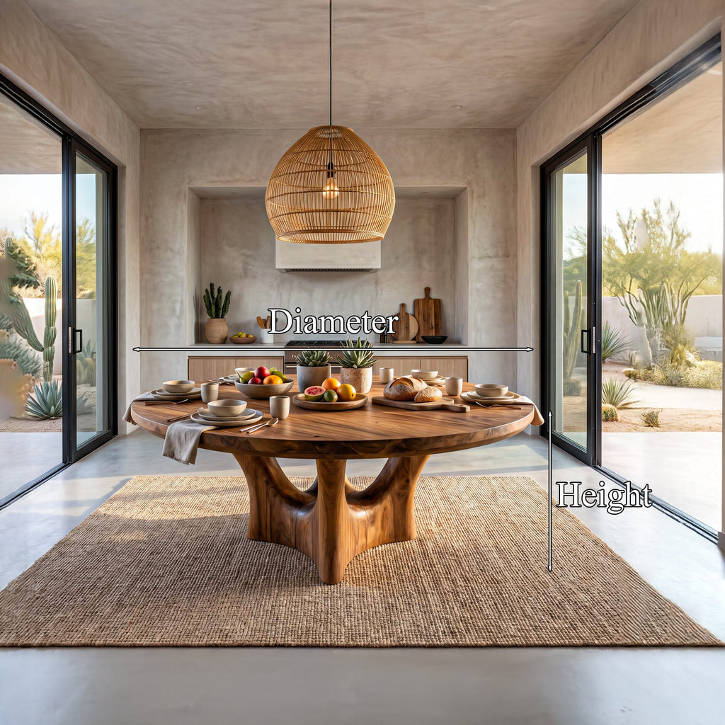 Curved Contemporary Dining Table