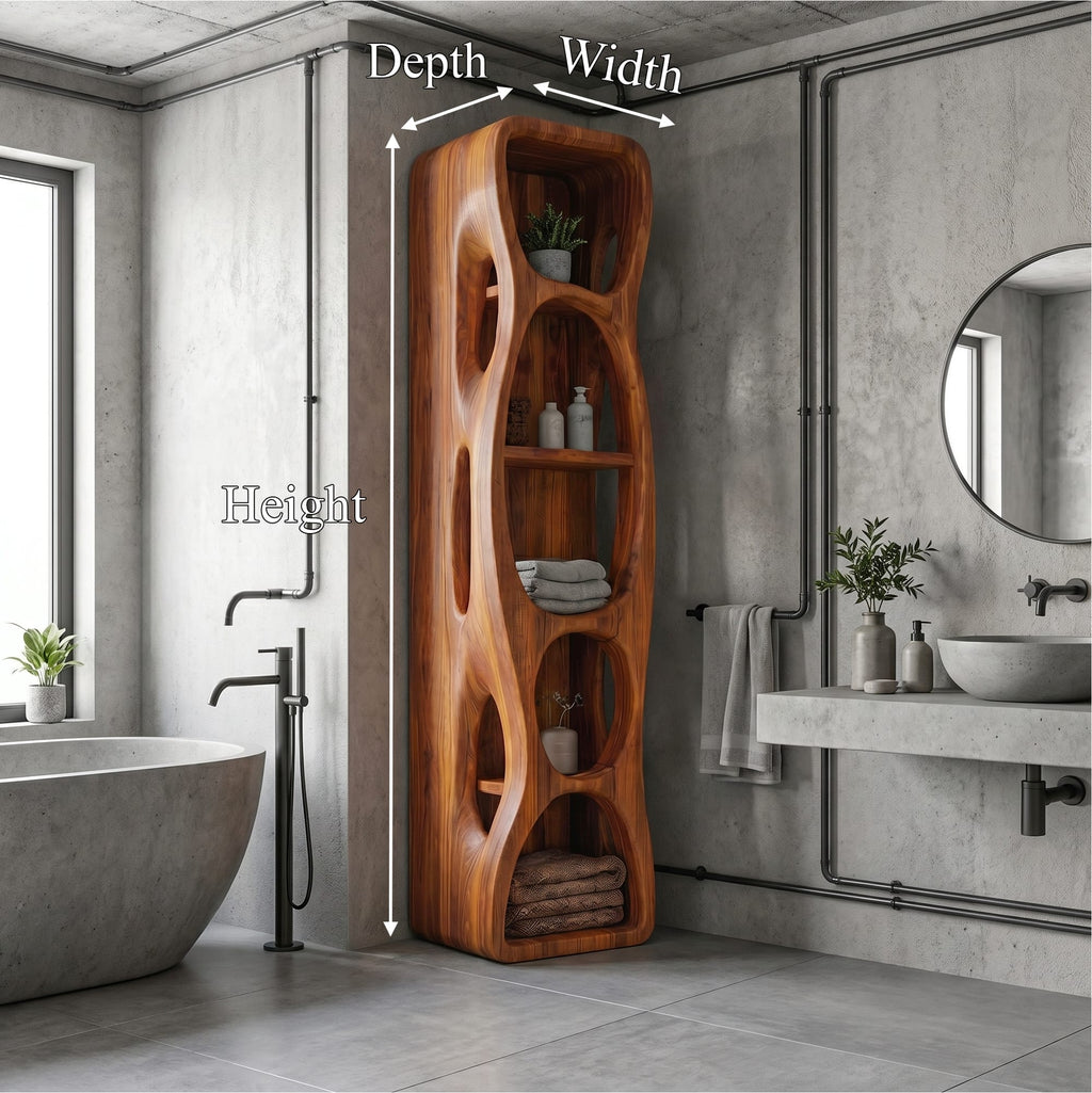 Sculptural Storage Vanity