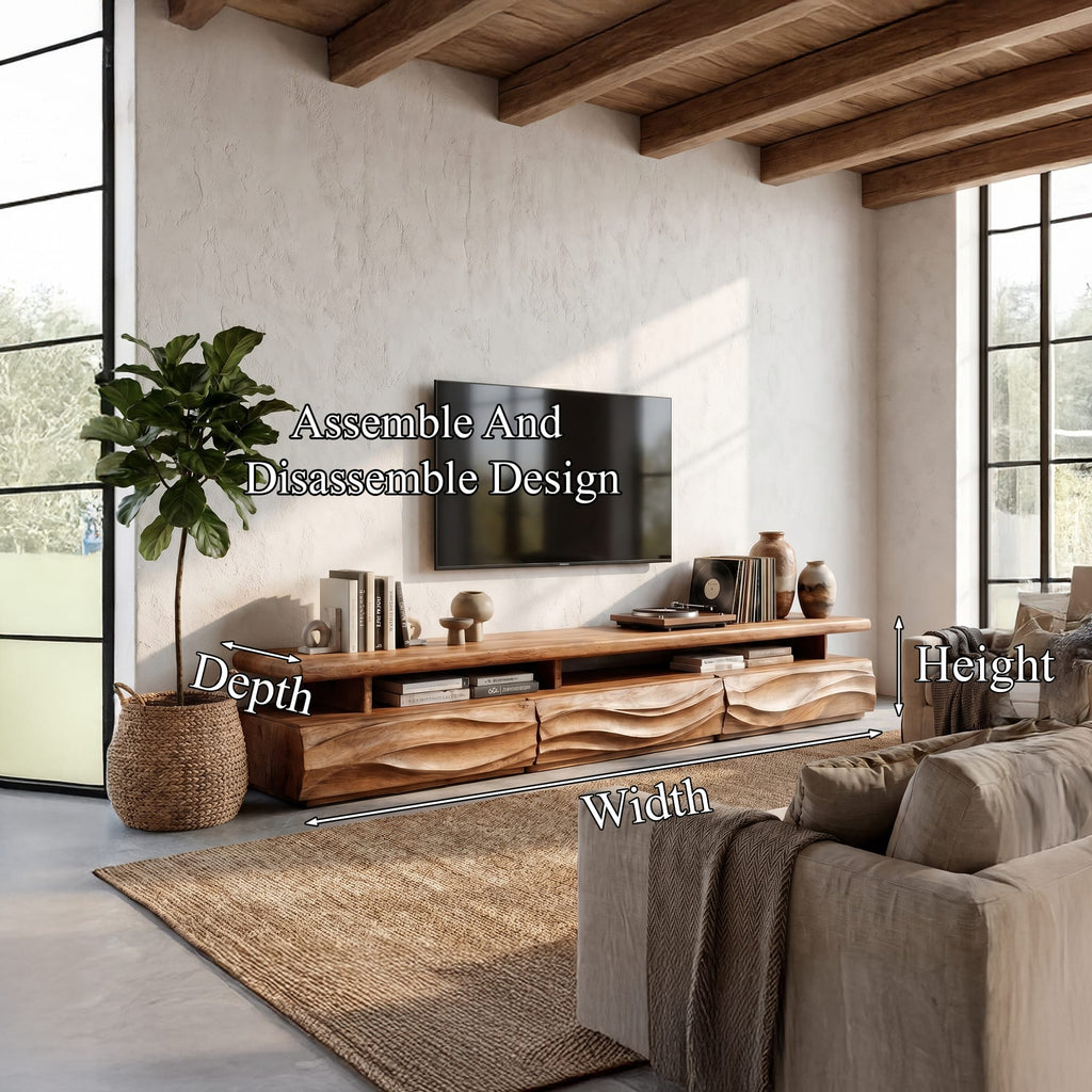 Wave Solid TV Cabinet