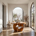 Sculptural Ring Solid Console Table