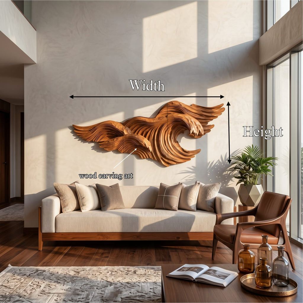 Abstract Sculptural Flowing Wall Art