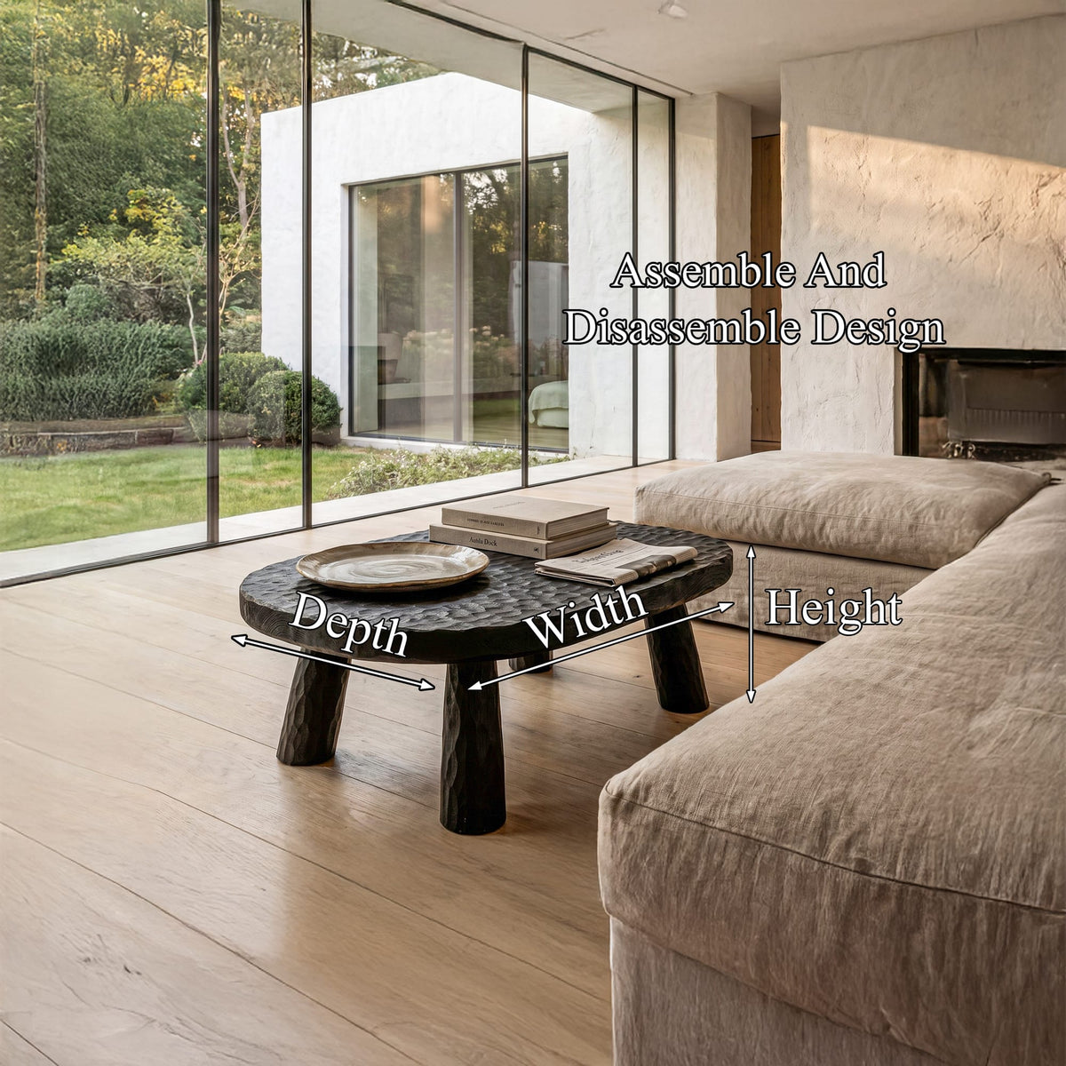 Solid Chunky Coffee Table