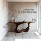 Open Loop Contemporary Console Table