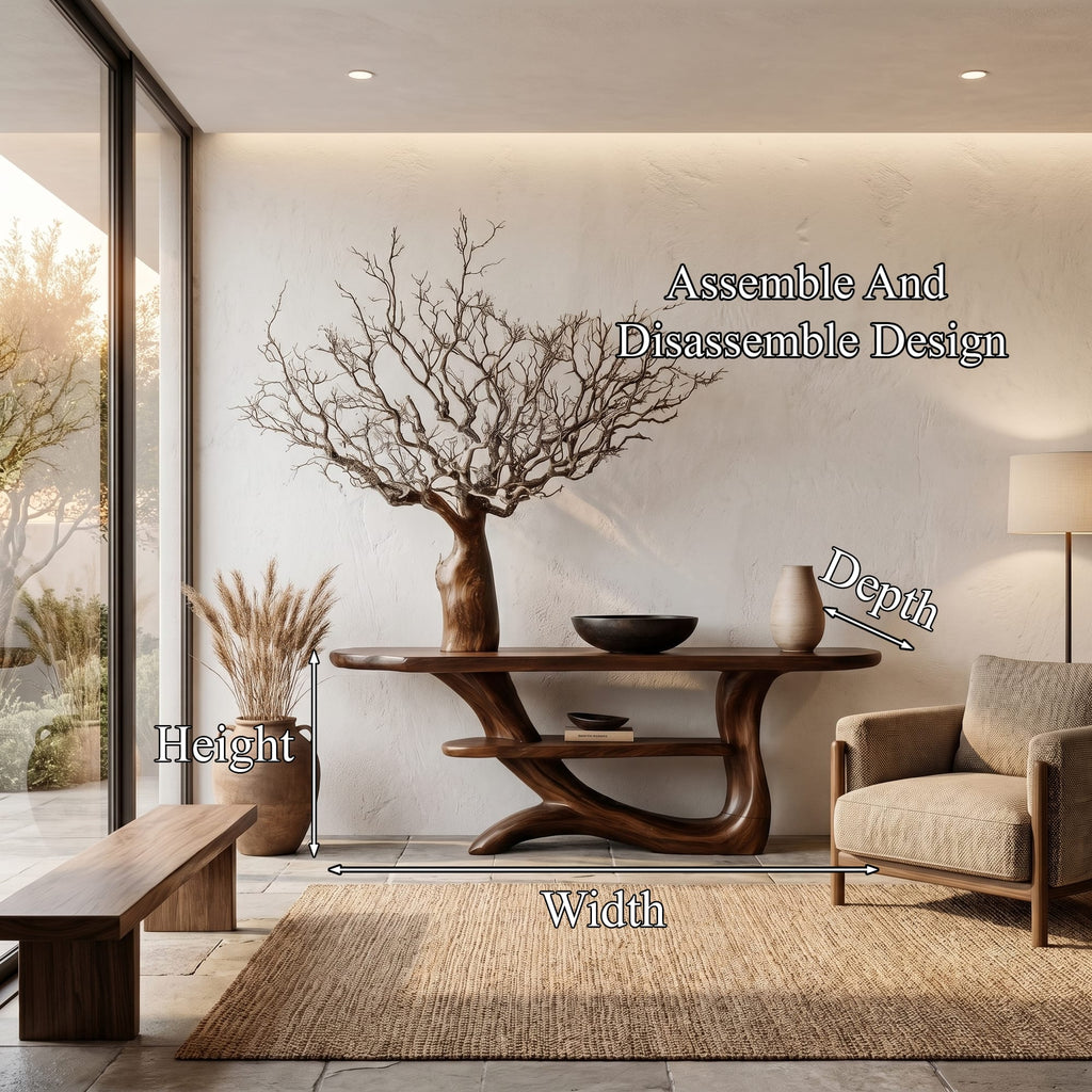 Tree-inspired Storage Console Table