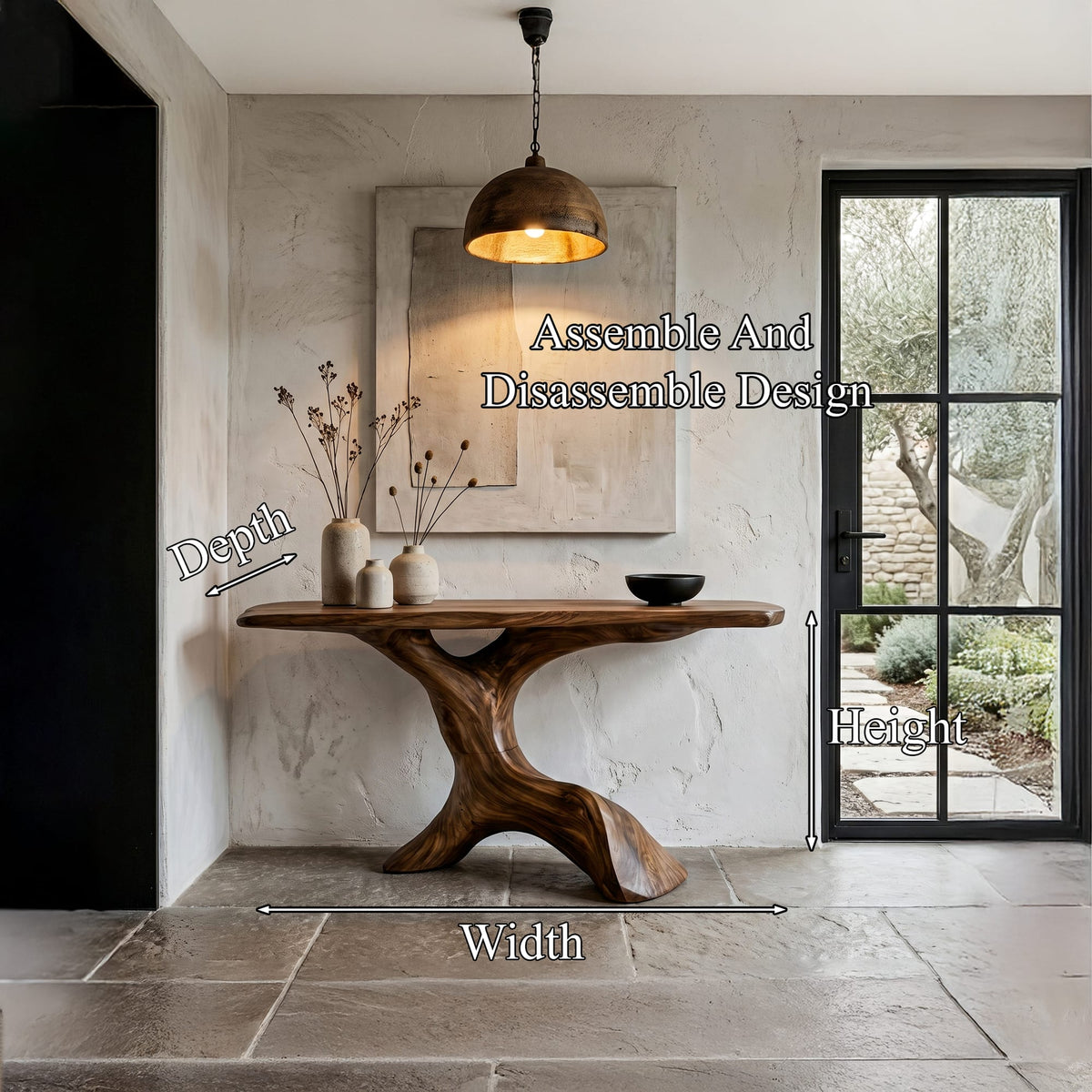Root Solid Live Edge Console Table