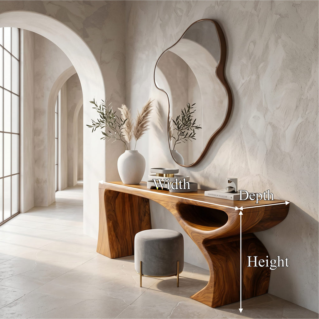 Abstract Contemporary Console Table