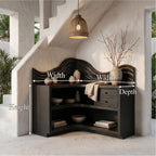Arched Solid Bookshelf