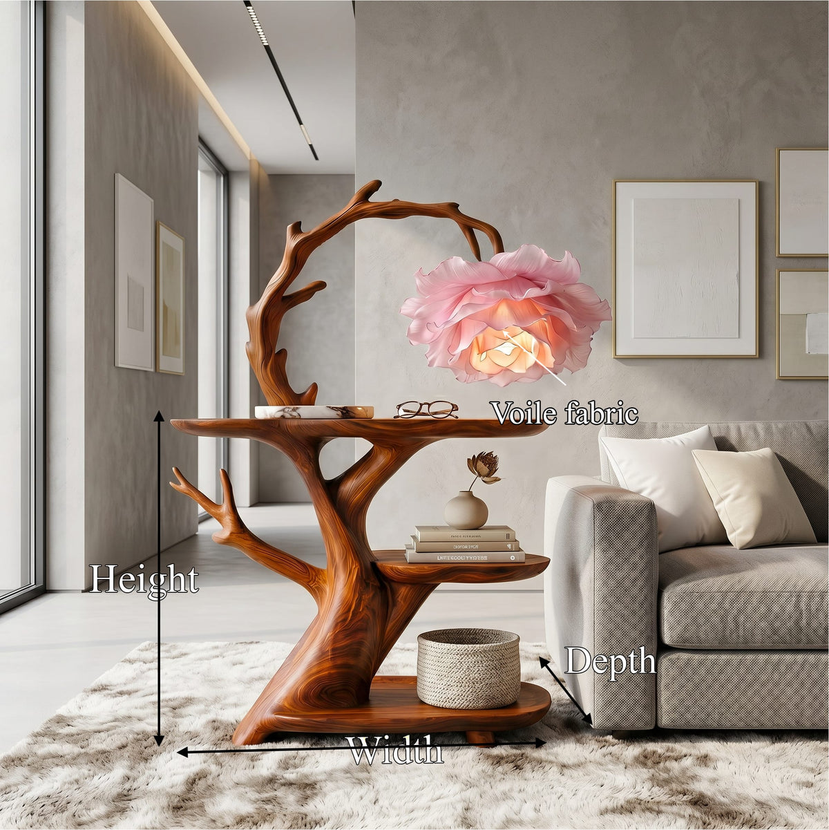 Contemporary Solid Nightstand