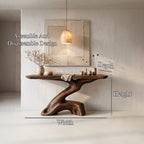 Sculptural Root Solid Console Table