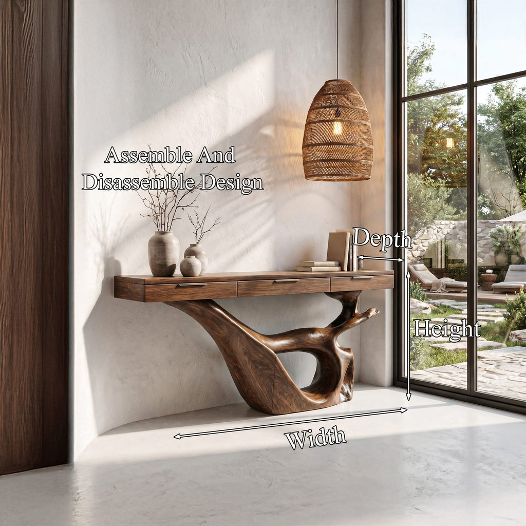 Curved Loop Console Table