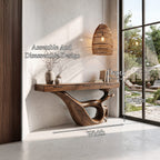 Curved Loop Console Table