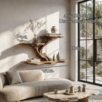 Sculptural Organic Floating Shelf