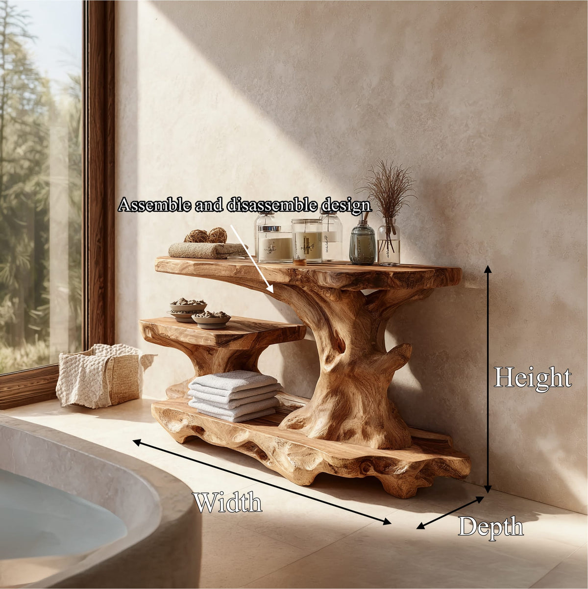 Multi-level Storage Bath Shelf
