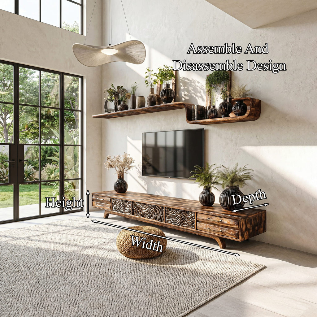 Solid Nature-inspired TV Cabinet