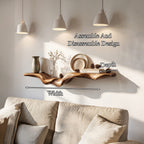 Flowing Form Floating Shelf