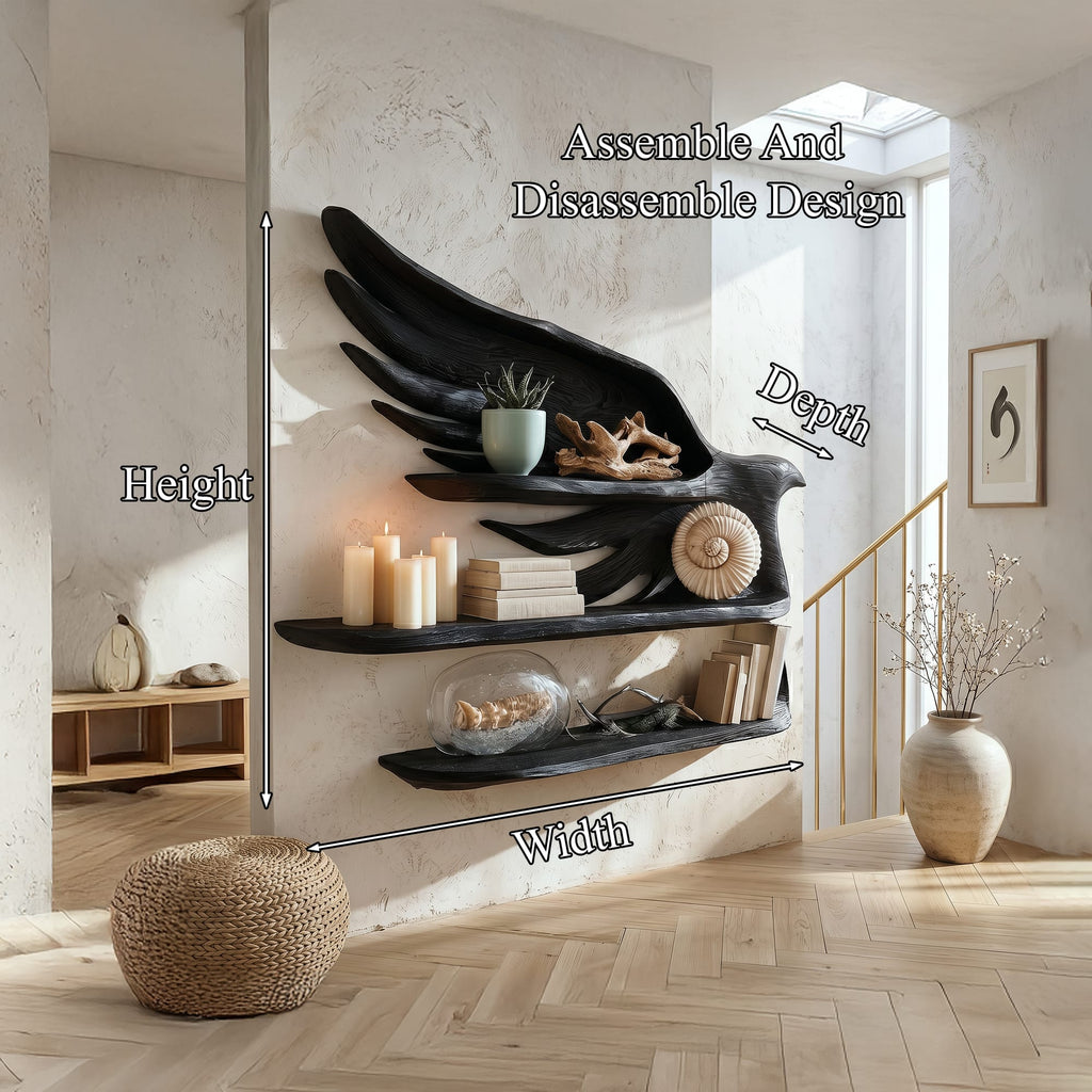 Handcrafted Wave Bookshelf with Curved Structure, solid wood, built to order