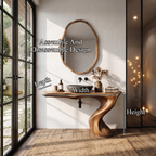 Organic Modern Bathroom Vanity with Tree Root Inspired Design, solid wood, built to order, view 8