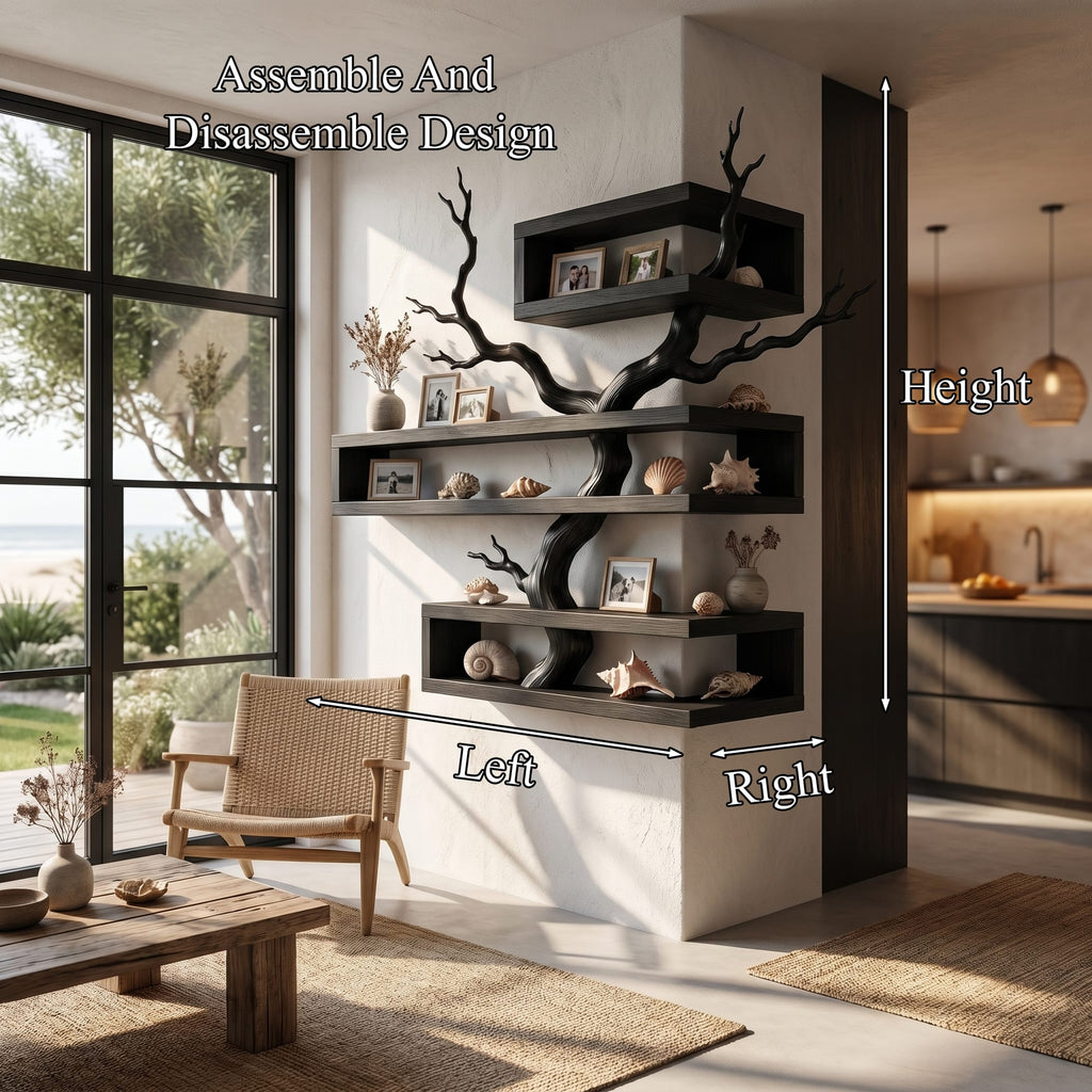 Artistic Branch Floating Shelf