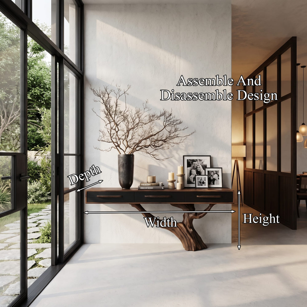 Nature Inspired Console Table