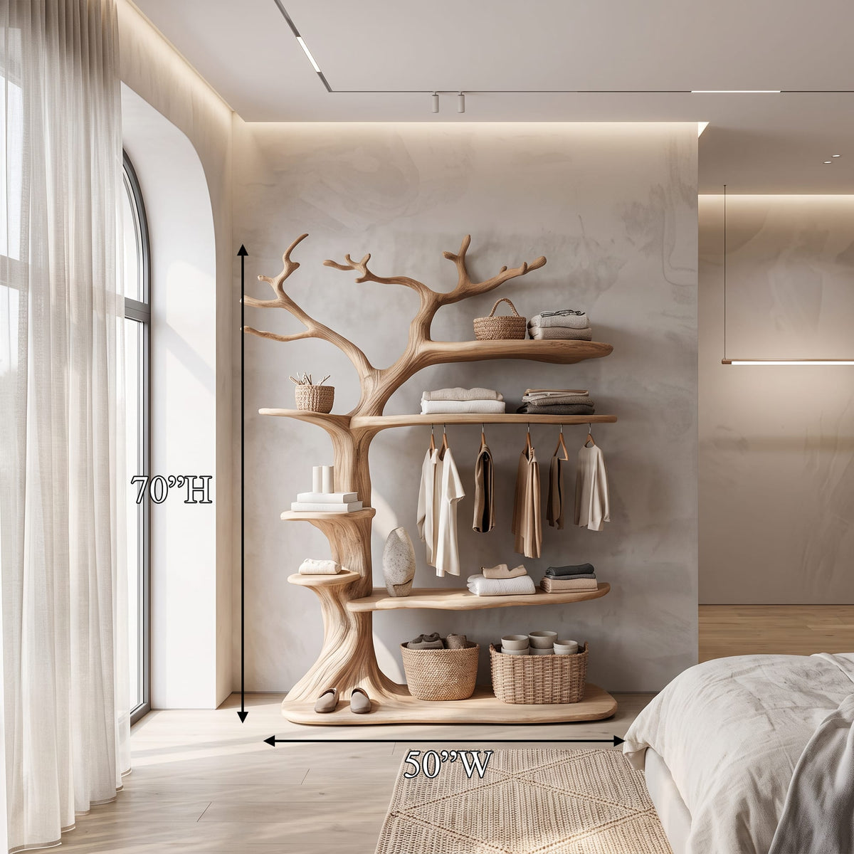 Tree Clothing Wall Shelf