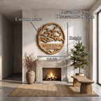 Organic Personalized Family Tree Wall Decor, solid wood, built to order, view 8