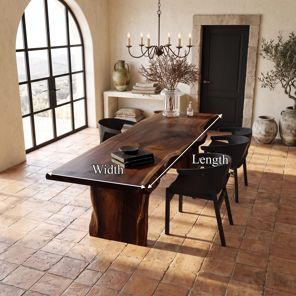 Live Edge Modern Dining Table