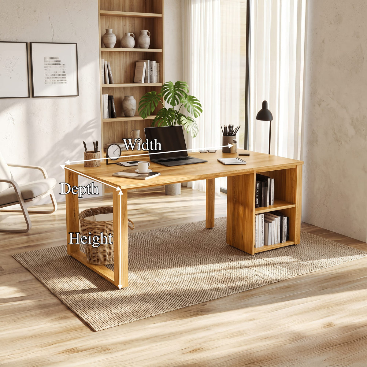 Minimal Work Solid Desk
