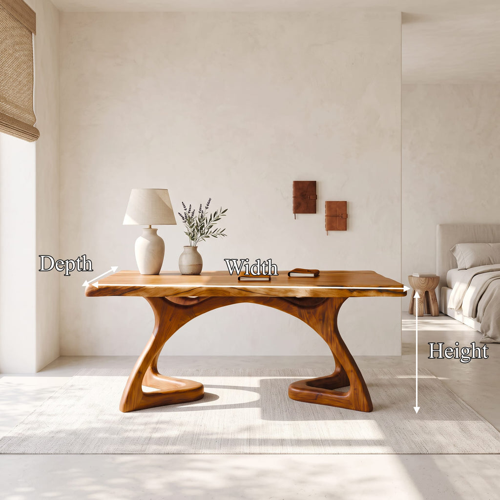 Curved Open Frame Desk