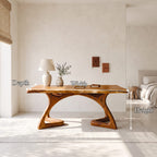 Curved Open Frame Desk