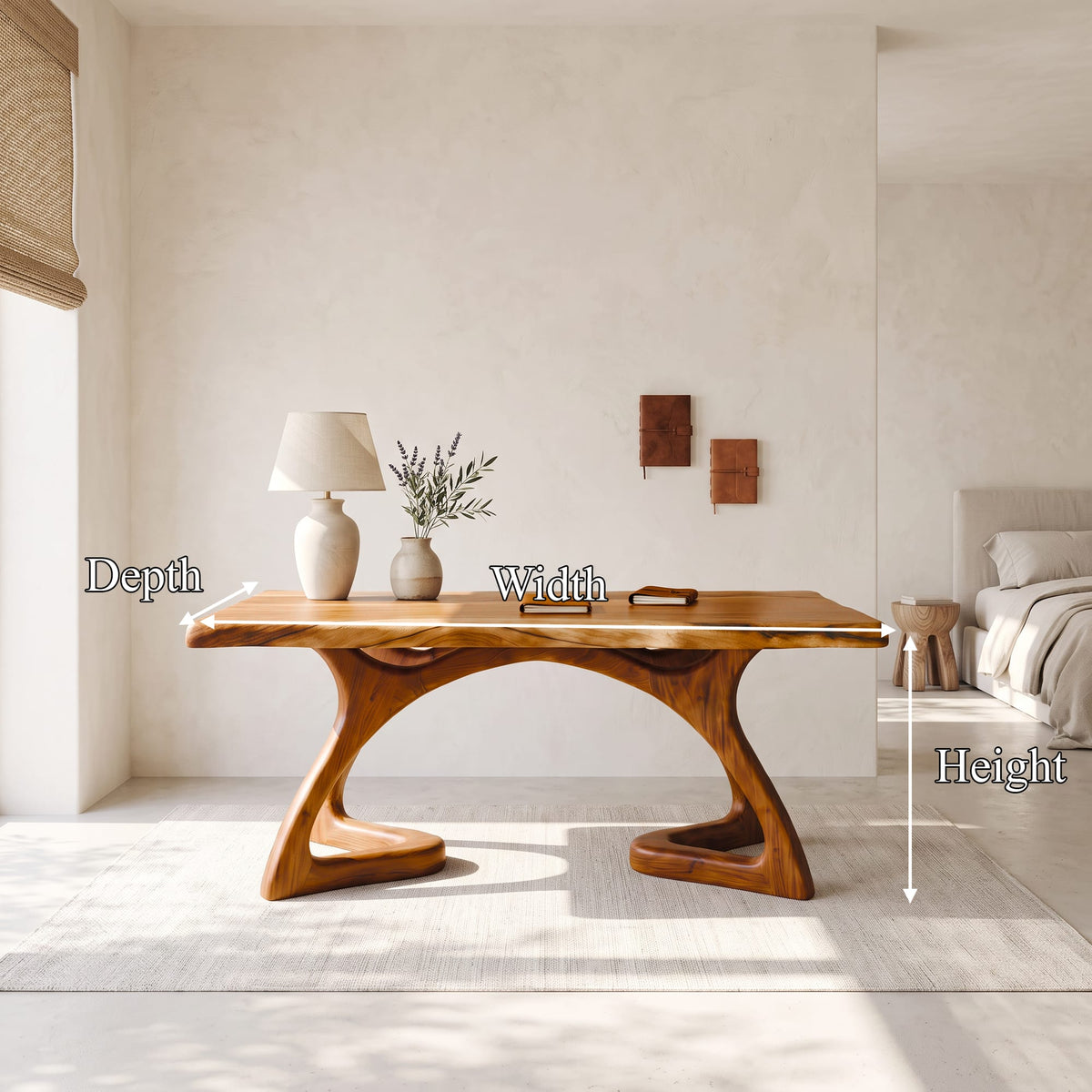 Curved Open Frame Desk