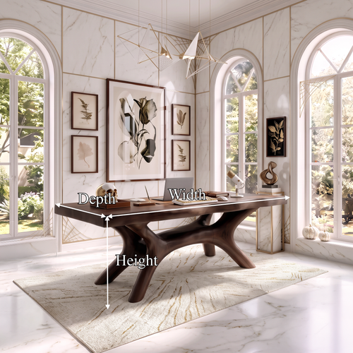 Arched Sculptural Desk, view 2