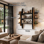 Contemporary Display Shelf with Sculptural Frame Design, solid wood, built to order